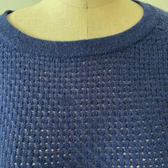 LETARTE Cashmere Waffle Mesh Sweater Size Small - Picture 2 of 7